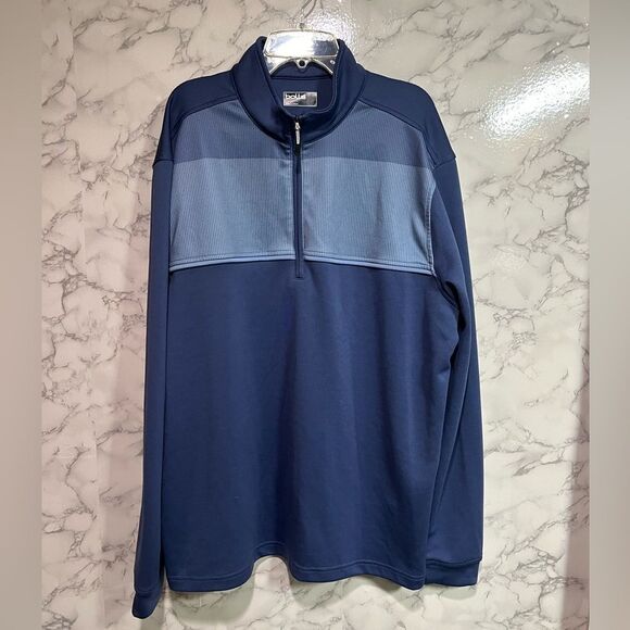 bollé mens long sleeve half zip blue breathable jacket pullover size L - Picture 1 of 8